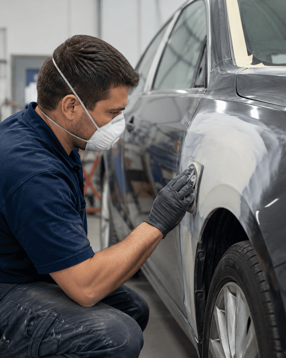 Automotive technician at work