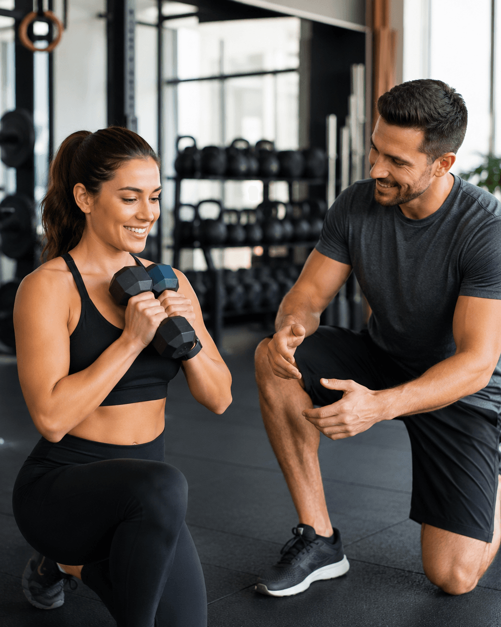 Fitness studio training session